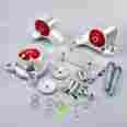 1017 Minesperformance For Acura Rsx Honda Civic Si K24 K20 Cnc Billet Aluminum Motor Mount Kit Red Set