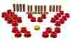 11.3106r Energy Suspension Control Arm Bushing Kit Set 90-97 Miata Red Rear 703639079354
