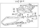 26060-4ba0a Nissan Genuine Oem Headlamp Assy