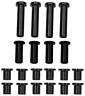 379163 Modquad Racing Bushings Delrin Black Polaris Rear Set Of