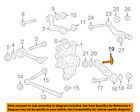 4870950050 Toyota Lexus Oem Rear Control Arm Adjust Bolt