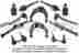 53010-s84-a01 53560sx0003 53540s84a01 Oe Quality Replacement New Front Upper Lower Control Arm Ball Joint Tie Rod End Kit Honda Accord 53010s84a01
