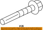 6507089aa Mopar Chrysler Oem Rear Control Arm Bolt