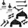 Am-1287806767 Am Autoparts Steering Suspension Control Arms Ball Joints Tie Rods Idler Sway Link Kit 13pc 12471300