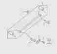 Anr3670 Land Rover Rear Pan Hard Rod Range P38a Genuine Part