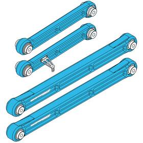 Cam-320029-blu Camburg Kinetik Rear Billet Trailing Arm Kit For 22-23 Tundra 2wd/4wd Blue