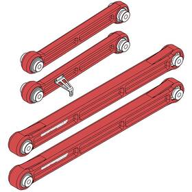 Cam-320029-red Camburg Kinetik Rear Billet Trailing Arm Kit For 22-23 Tundra 2wd/4wd Red