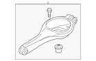 Ej7z-5500-a Ford Lincoln Genuine Lower Control Arm