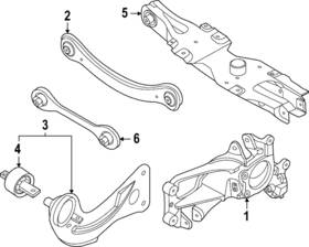 Nz6z-5500-d Ford Genuine Trailing Arm