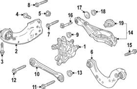 52360-30a-a00 Honda Genuine Suspension Trailing Arm