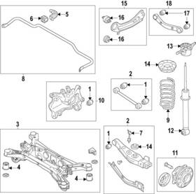Hyundai 55271-p9000 Genuine Arm Assembly Rear Trailing Right-hand