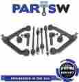 H12307-10 K7424 K7411 K7422 Ev407 Es3538 Partsw New 12pc Front Suspension Kit For 2002 2003 2004 2005 Dodge Ram 1500 4x4 4wd
