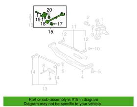55101-2f100 Kia Genuine Trailing Arm Right Rh For 04-06 Spectra 05-06 Spectra5