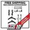 Lw-susppk01576 Prime Choice Auto Parts 10 Piece Suspension Package For A Dodge Jeep W Lifetime Warranty 334642 72368 213501 72367 213502 334643 521-108