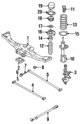 Bc5a-28-200a Mazda Genuine Trailing Arm - Drivers Side Lh
