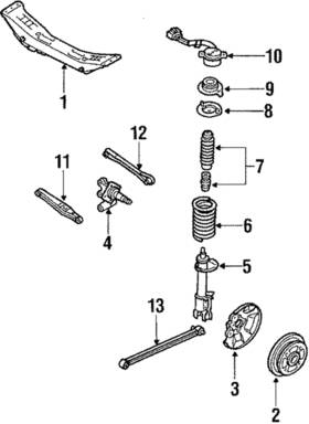 Bf67-28-200 Mazda Genuine Trailing Link