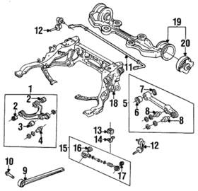 Fd15-28-50x Mazda Genuine Trailing Arm