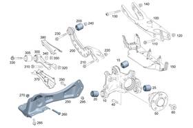 177-350-43-01-65 Mercedes-benz Genuine Trailing Arm
