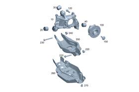 247-350-54-03 Mercedes-benz Genuine Trailing Arm