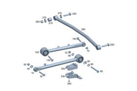 Mercedes-benz 465-350-05-00 Genuine Mercedes-benz Trailing Arm