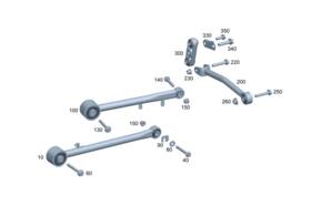 465-350-32-00 Mercedes-benz Genuine Trailing Arm