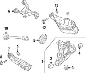 4125a145 Mitsubishi Genuine Trailing Arm