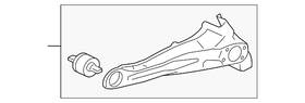 55111w000p Mitsubishi Genuine Trailing Arm