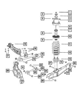 68275401ac Mopar Genuine Trailing Arm Link Assembly Right