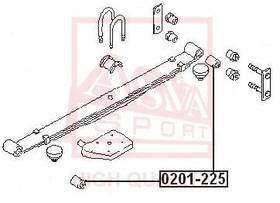 55045-05n10 Nissan 5504501n00 Mounting Control/trailing Arm Oe