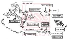 551b0-eb300 Nissan 551b0eb300 Mounting Control/trailing Arm Oe