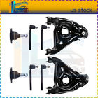 Pmt814202bs-2 Pair Front Ball Joints Tie Rod Control Arm Kit Fits