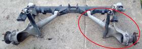 95133151400 Porsche 944 951 Turbo Trailing Arm Aluminum Knuckle Wheel Hub Rear Right Oem Ft87