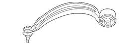 95b-407-693 Porsche Genuine Suspension Trailing Arm