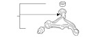 36051003 S60 V70 Volvo Genuine Control Arm