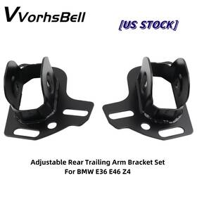 Enm046-bk-2 Vvorhsbell Adjustable Left And Right Rear Trailing Arm Bracket Toe Correcting For Bmw E36 E46