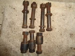 Spindle Knuckle To Brake Back Plate Bolt Set, Orig. W/spacers. 53-62 Corvette. Fixed Price $79.95.