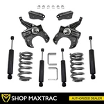 Maxtrac 5"/5" Drop Lowering Kit W/ Shocks K331155L For 1973-1987 Chevy C10 2WD. Fixed Price $836.83.