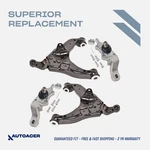 Autoacer -4P Front Lower Control Arms W/bushes & Ball Joints For Tacoma 4WD 95-4. Fixed Price $309.00.