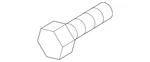 Genuine Mazda Suspension Control Arm Bolt 9YA0-21-23C. Fixed Price $7.53.
