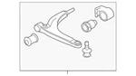 Genuine Gm 2004-2012 Chevrolet Pontiac G6 Front Left Lower Control Arm 22997284. Fixed Price $297.26.