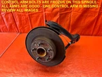 09-14 Acura Tsx Driver Left Rear Spindle Knuckle Hub W/ Arms Oem #158. Fixed Price $99.95.