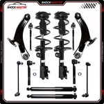 12PSC For 08-11 Nissan Rogue Front Rear Struts Shocks Lower Control Arms Tierod. Fixed Price $254.47.