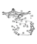Genuine Mopar Trailing Arm Link Left 68645315AA. Fixed Price $50.26.