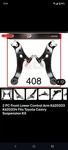 2PC Front Lower Control Arms Fits 2007-2017 Toyota Camry All Engine 4806806160. Fixed Price $65.00.
