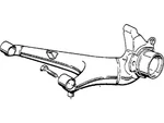 Genuine Bmw Trailing Arm, Left 33-32-1-124-216 New. Fixed Price $1142.63.