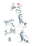 Genuine Vw/audi 8E0407510A Front Right Upper Rear Control Arm Skoda New. Fixed Price $87.04.