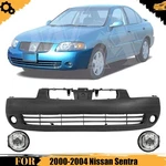 Front Bumper Cover Fascia & Fog Light Assembly Kit For 2000-2004 Nissan Sentra. Fixed Price $240.50.