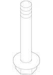 Genuine Nissan Lower Control Arm Rear Bolt 54459-AX00C. Fixed Price $5.32.