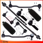 12PCS Front Sway Bar Link Rack And Pinion Bellow Steering Kit For 04-08 Nissan. Fixed Price $61.09.