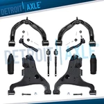Front Lower Upper Control Arms + Tierods For Infiniti QX56 Nissan Armada Titan. Fixed Price $262.12.